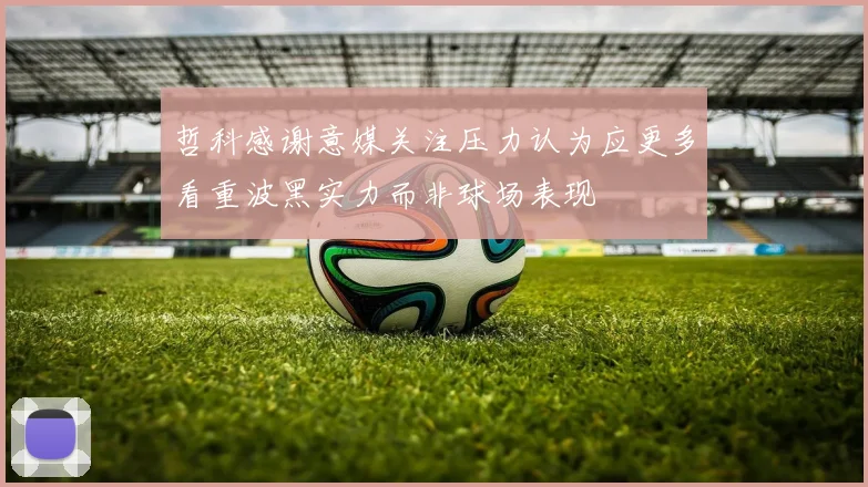 哲科感谢意媒关注压力认为应更多看重波黑实力而非球场表现